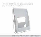 Broschyrställ Format 115x35x150 mm, framkant 30mm hög A6